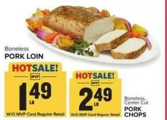 Food Lion Boneless Pork Loin , Pork Chops offer