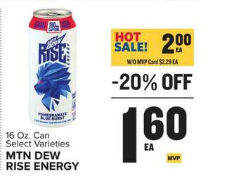 Food Lion Mtn Dew Rise Energy offer