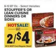 Food Lion Stouffer's Or Lean Cuisine Dinners Or Sides offer