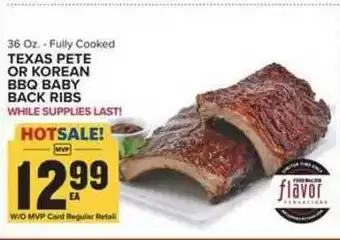 Food Lion Texas Pete Or Korean Bbq Baby Back Ribs offer