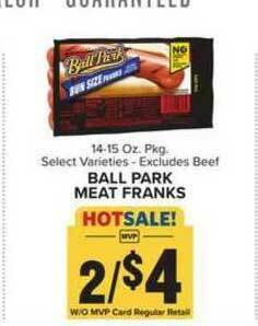 Food Lion Ball Park Meat Franks offer