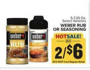 Food Lion Weber Rub Or Seasoning offer