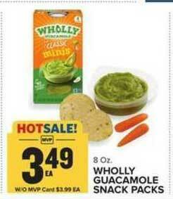 Food Lion Wholly Guacamole Snack Packs offer
