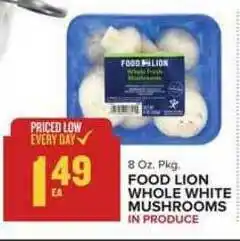Food Lion Food Lion Whole White Mushrooms offer