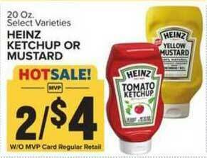 Food Lion Heinz Ketchup Or Mustard offer