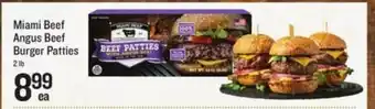 Lowes Foods Miami Beef Angus Beef Burger Patties offer