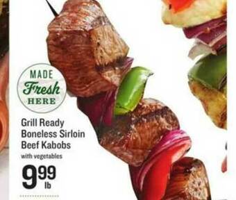 Lowes Foods Grill Ready Boneless Sirloin Beef Kabobs offer