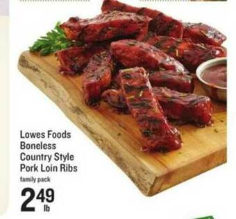 Lowes Foods Lowes Foods Boneless Country Style Pork Loin Ribs offer