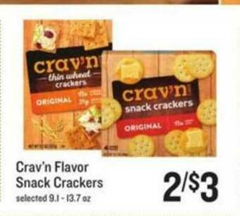Lowes Foods Crav'n Flavor Snack Crackers offer