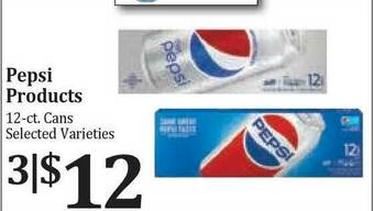 Rosauers Pepsi Products offer