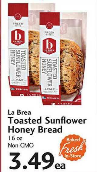 Sunset Foods La Brea Toasted Sunflower Honey Bread offer