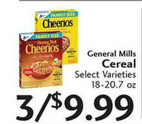 Sunset Foods General Mills Cereal offer