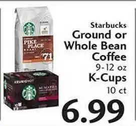 Sunset Foods Starbucks Ground Or Whole Bean Coffee , K-cups offer