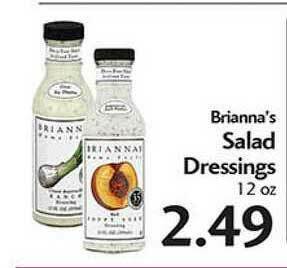 Sunset Foods Brianna's Salad Dressings offer