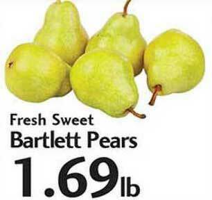 Sunset Foods Fresh Sweet Bartlett Pears offer