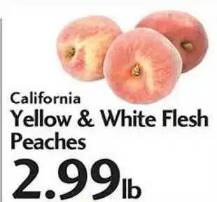 Sunset Foods California Yellow & White Flesh Peaches offer