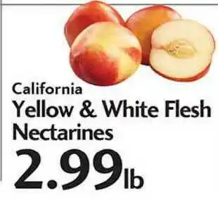 Sunset Foods California Yellow & White Flesh Nectarines offer