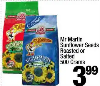 Super King Markets Mr Martin Sunflower Seeds Roasted Or Salted 500 Grams offer