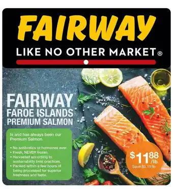 Fairway Store Market Fairway Faroe Islands Premium Salmon offer