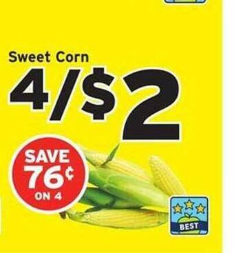 Hannaford Sweet Corn offer