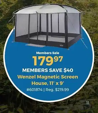 Wenzel Magnetic Screen House, 11' X 9'