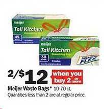 Meijer Meijer Waste Bags offer