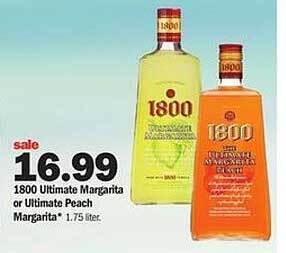 Meijer 1800 Ultimate Margarita Or Ultimate Peach Margarita offer