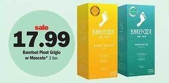 Meijer Barefoot Pinot Grigio Or Moscato offer