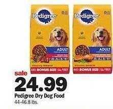 Meijer Pedigree Dry Dog Food offer