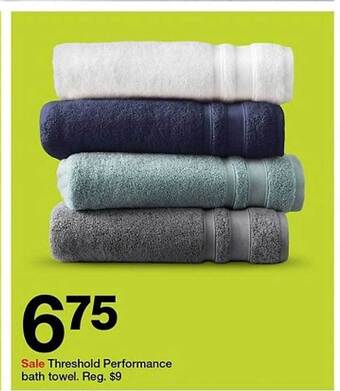 Target Threshold Performance Bath Towel offer