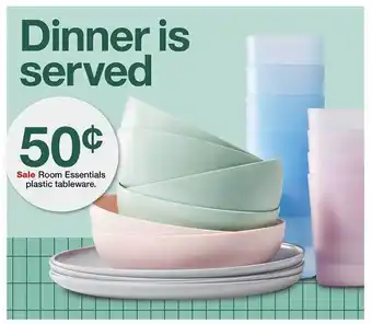 Target Room Essentials Plastic Tableware offer