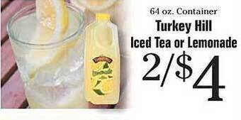 Morton Williams Turkey Hill Iced Tea Or Lemonade offer