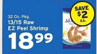 Hannaford 13-15 Raw Ez Peel Shrimp offer