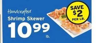 Hannaford Shrimp Skewer offer