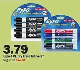Meijer Expo 4 Ct. Dry Erase Markers offer