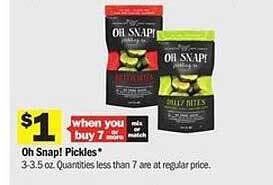 Meijer Oh Snap! Pickles offer