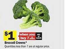 Meijer Broccoli Crowns offer