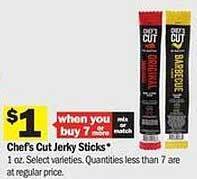 Meijer Chef's Cut Jerky Sticks offer