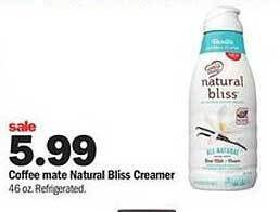 Meijer Coffee Mate Natural Bliss Creamer offer