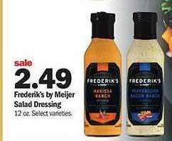Meijer Frederik's By Meijer Salad Dressing offer