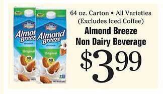 Morton Williams Almond Breeze Non Dairy Beverage offer