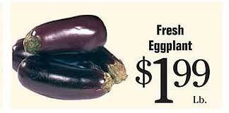 Morton Williams Fresh Eggplant offer