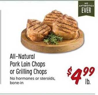 Sprouts Farmers Market Allnatural Pork Loin Chops Or Grilling Chops offer