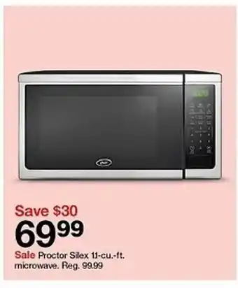 Target Proctor Silex 1.1-cu.-ft. Microwave offer