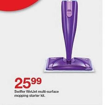 Target Swiffer Wetjet Multi-surface Mopping Starter Kit offer