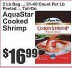 Key Food AquaStar Cooked Shrimp offer
