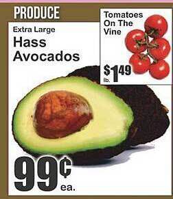 Key Food Hass Avocados, Tomatoes On The Vine offer