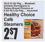 Key Food Healthy Choice Café Steamers offer
