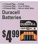 Key Food Duracell Batteries offer
