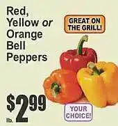 Key Food Red, Yellow Or Orange Bell Peppers offer